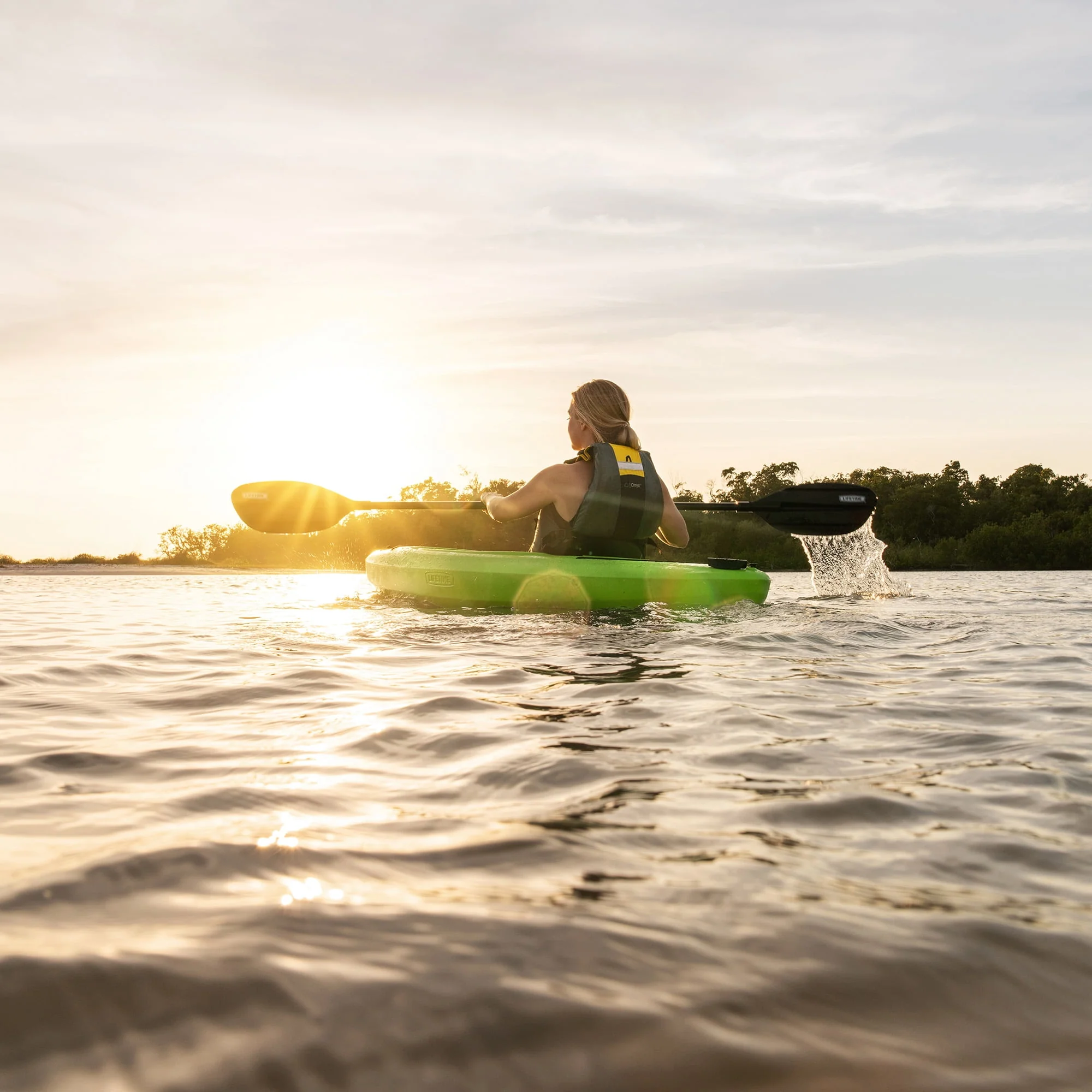Lifetime Pacer 8 ft Sit-In Kayak (Paddle Included), Orange