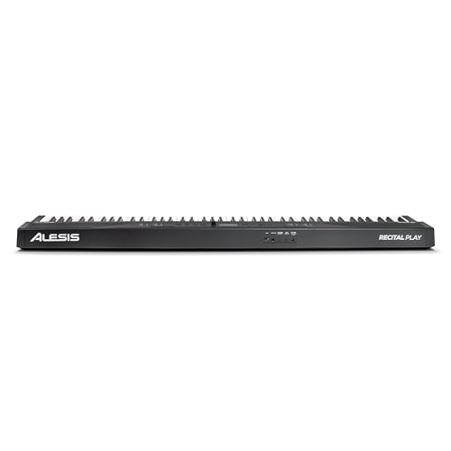 Alesis 88 Key Keyboard Piano with 480 Sounds, Speakers, USB MIDI, Carry-Bag, Stand, Headphones, Pedal and Piano Lessons for Beginners