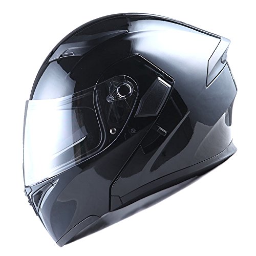 1Storm Motorcycle Modular Full Face Helmet Flip up Dual Visor Sun Shield: HB89