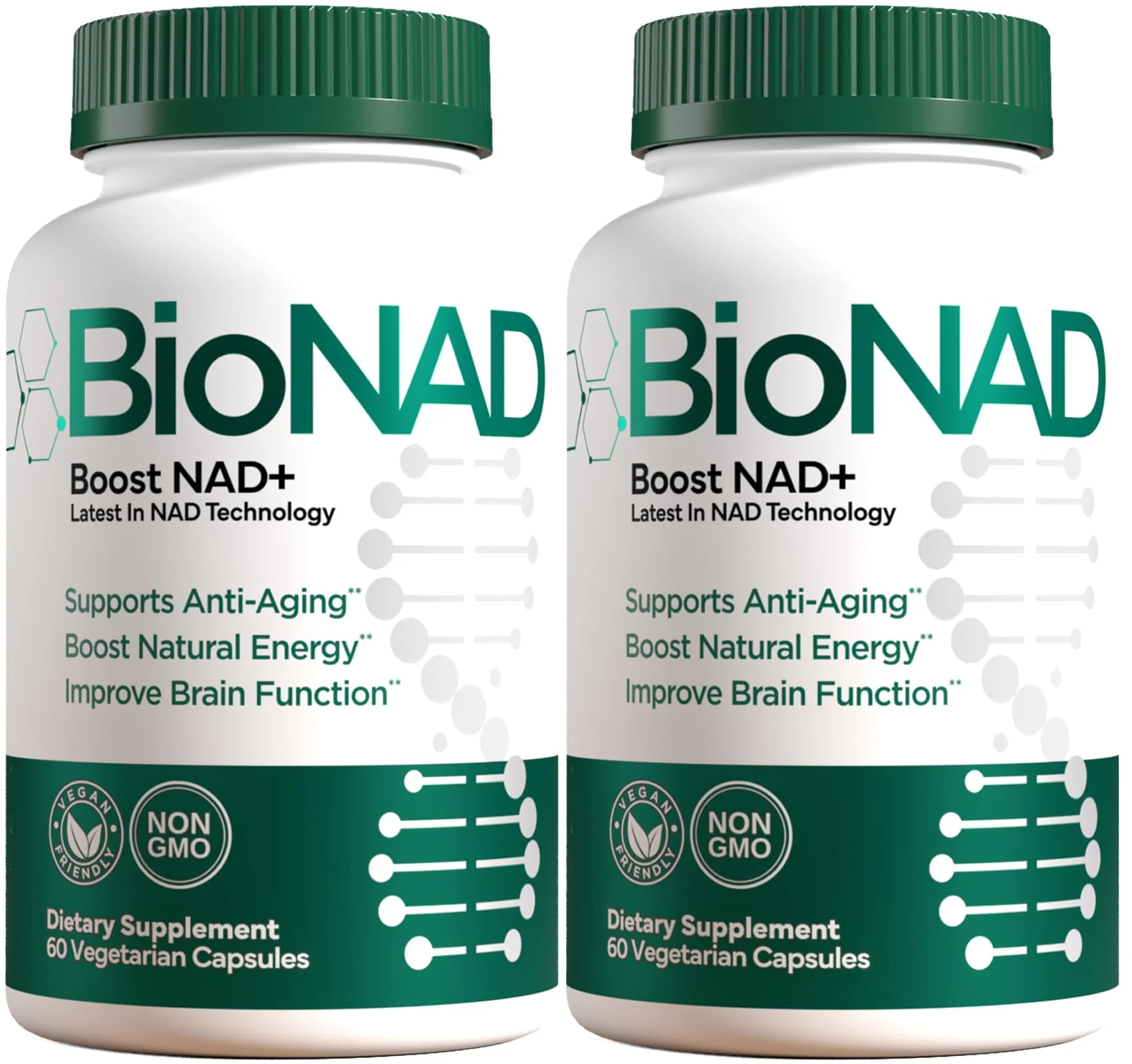 BioNAD NAD3 NAD+ Supplement | NRF2 Activator | Anti Aging | Proven Nicotinamide Riboside Booster | Metabolic Activator | Boosts NAD+ and Natural
