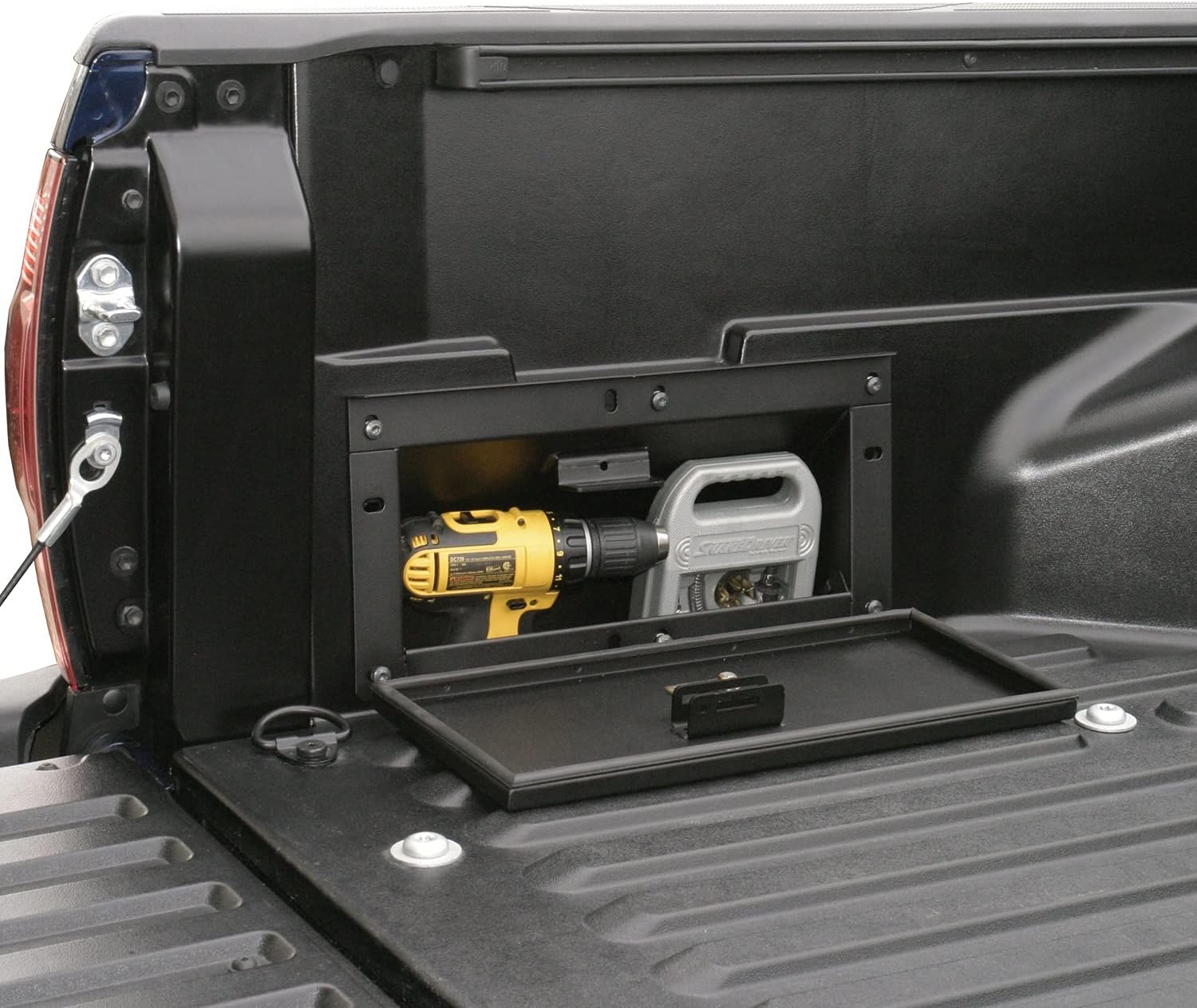 Toyota Tacoma Truck Bed Security Lockbox, Black