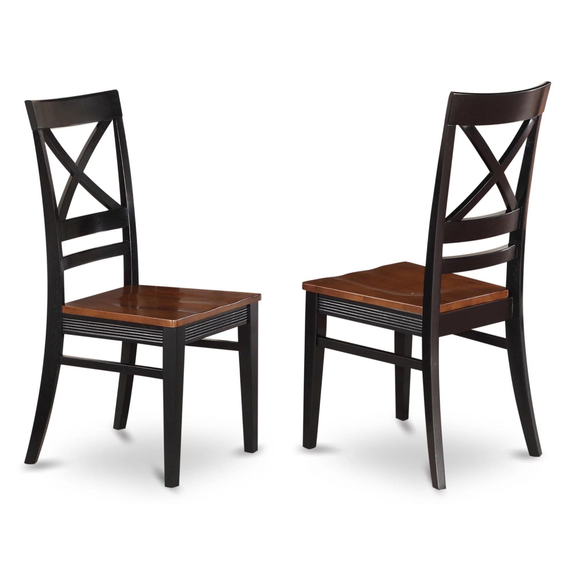 PLQU5-BCH-W 5 PC Dining room set-Dining Table with 4 Wooden Dining Chairs