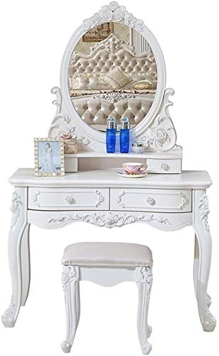 Luxury Dressing Vanity Table w/Stool for Bedroom