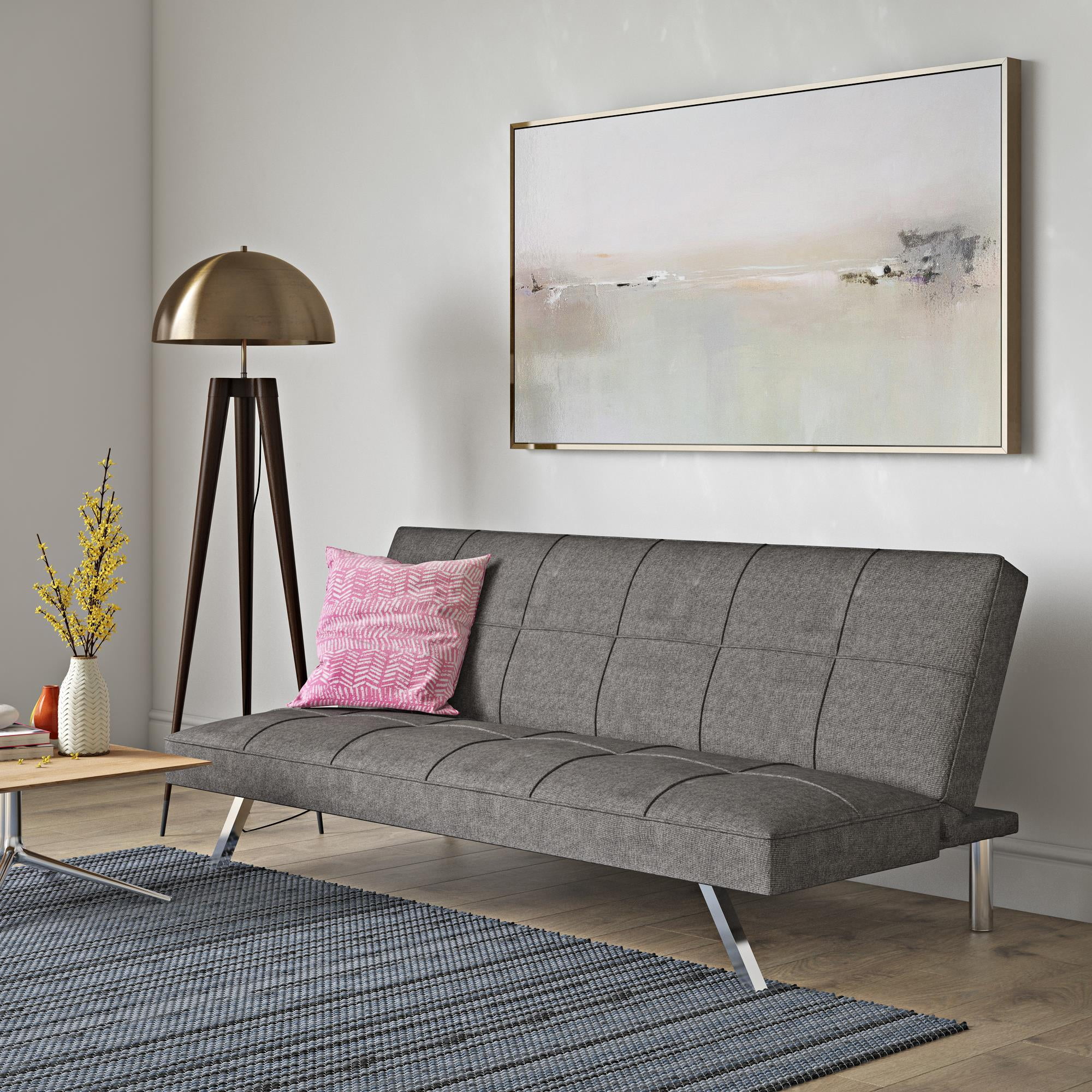 Metal Frame Futon Sofa Bed - 59.4 - Transform Your Space