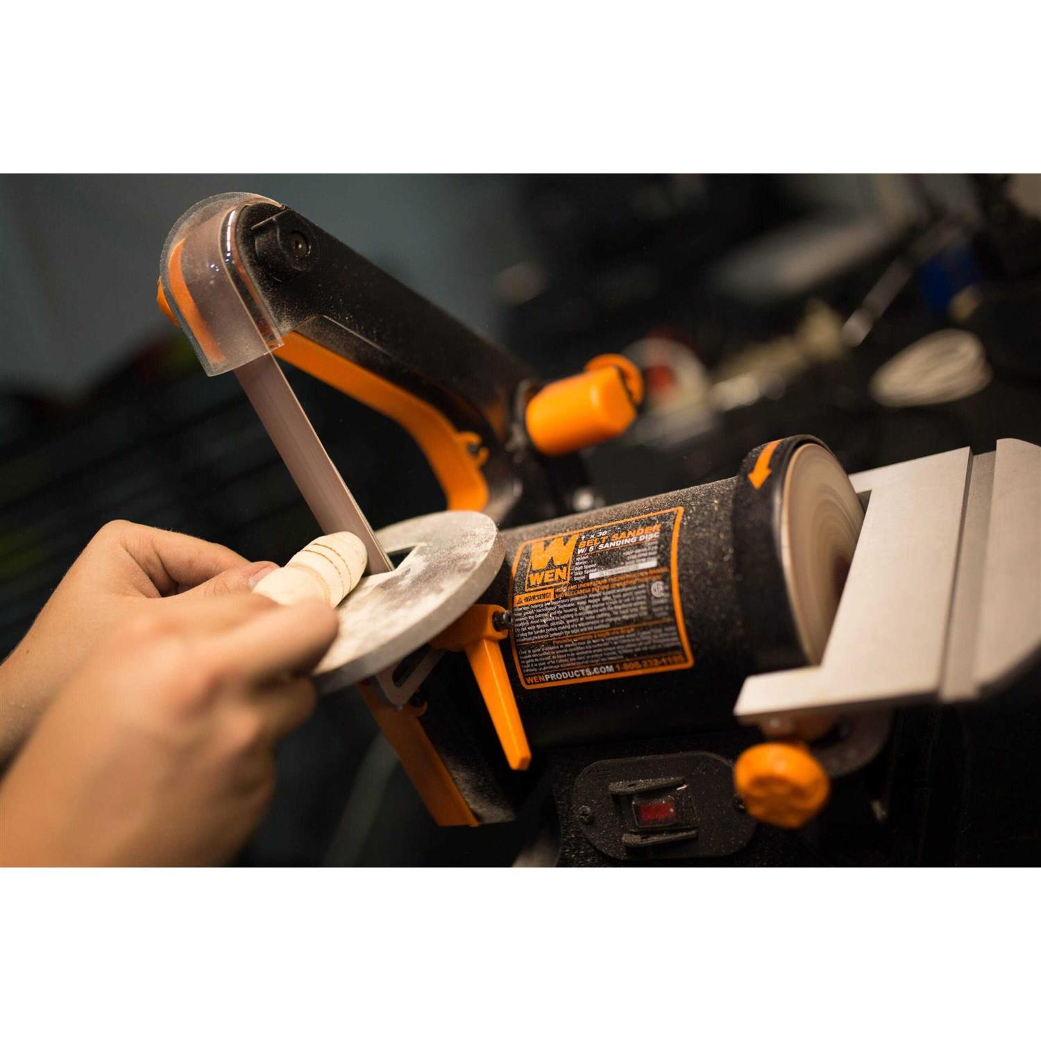 WEN 1 in. x 30 in. Belt Sander with 5 in. Sanding Disc - Shop Hardware Tools Online Store