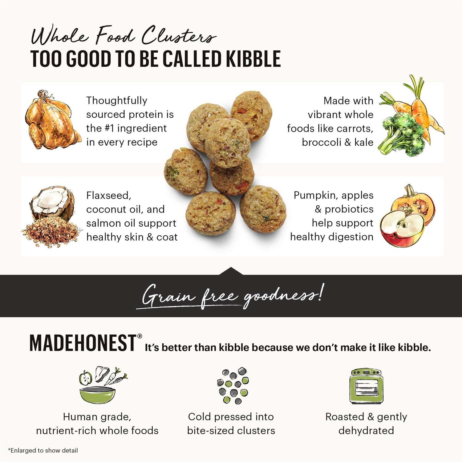 The Honest Kitchen Grain Free Whole Food Clusters Dog Food - Pet Supplies online store