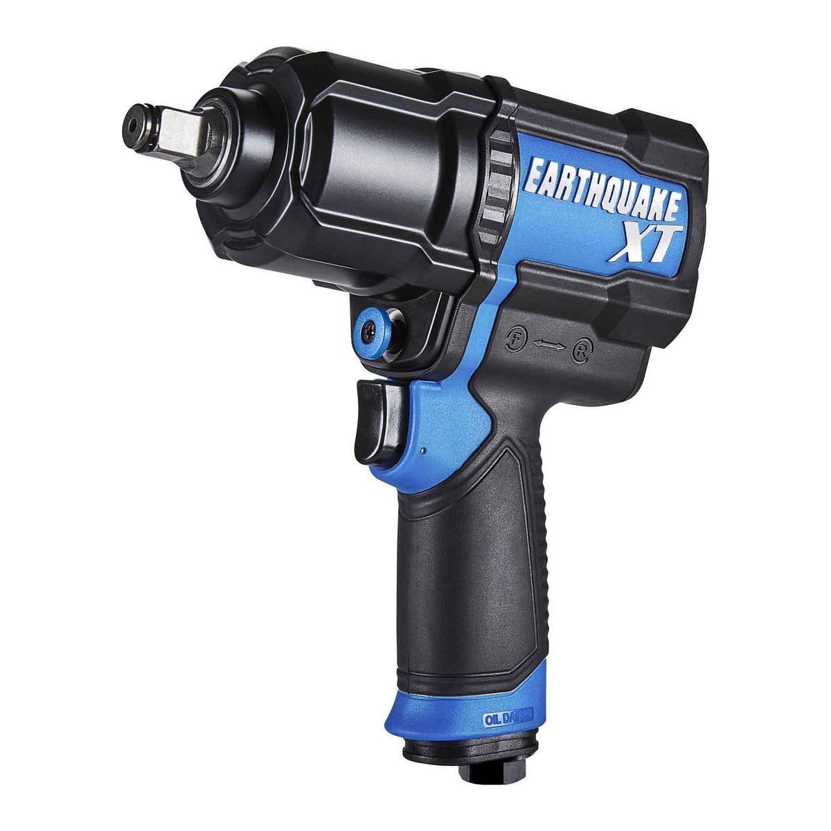 EARTHQUAKE XT 1/2 in. Composite Air Impact Wrench, Twin Hammer, 1200 ft-lbs, Purple