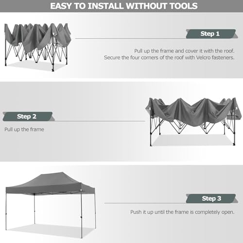 COBIZI 13x26 Pop Up Tent 13x26 Canopy with Sidewalls Heavy Duty Canopy Party Tent for Parties