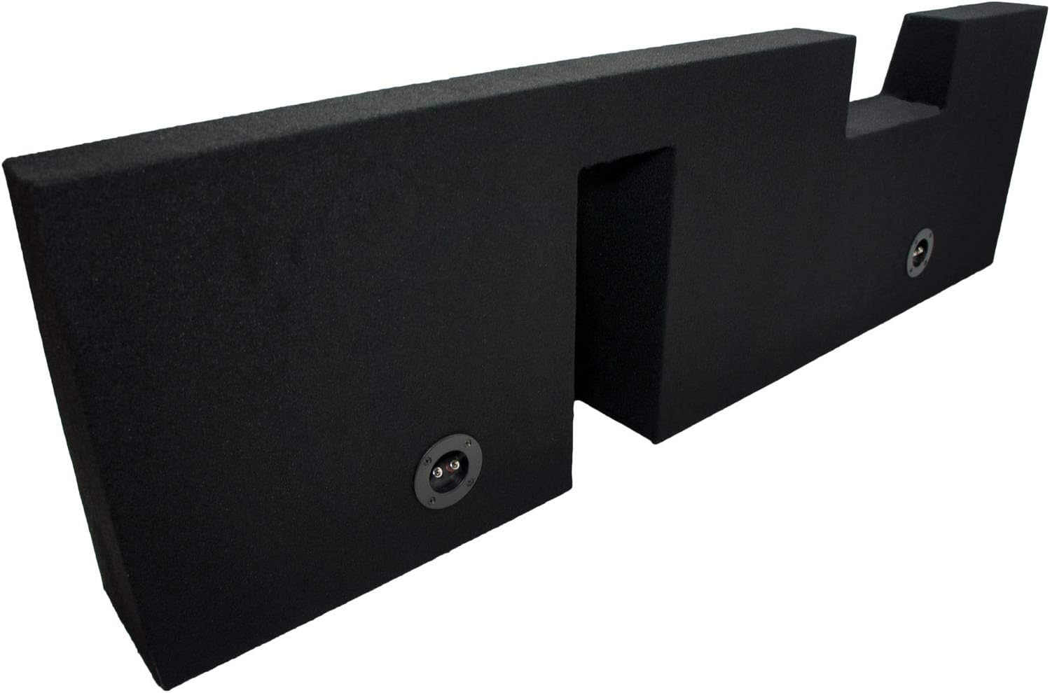Compatible with Ford F250 or F350 Super Crew Cab Truck 2001-2014 Dual 10 Subwoofer Sub Box Speaker Enclosure
