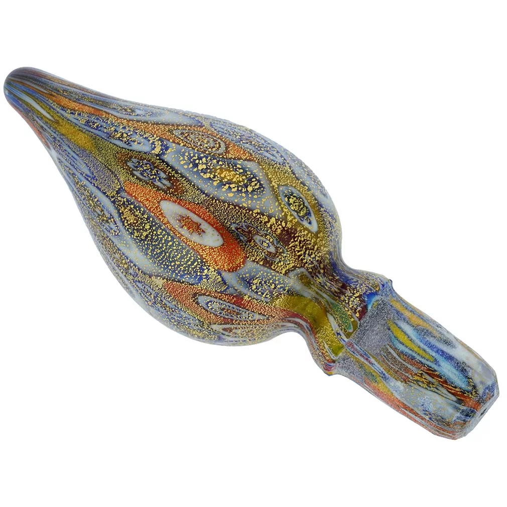 GlassOfVenice Murano Glass Millefiori Bottle Decanter - Multicolor