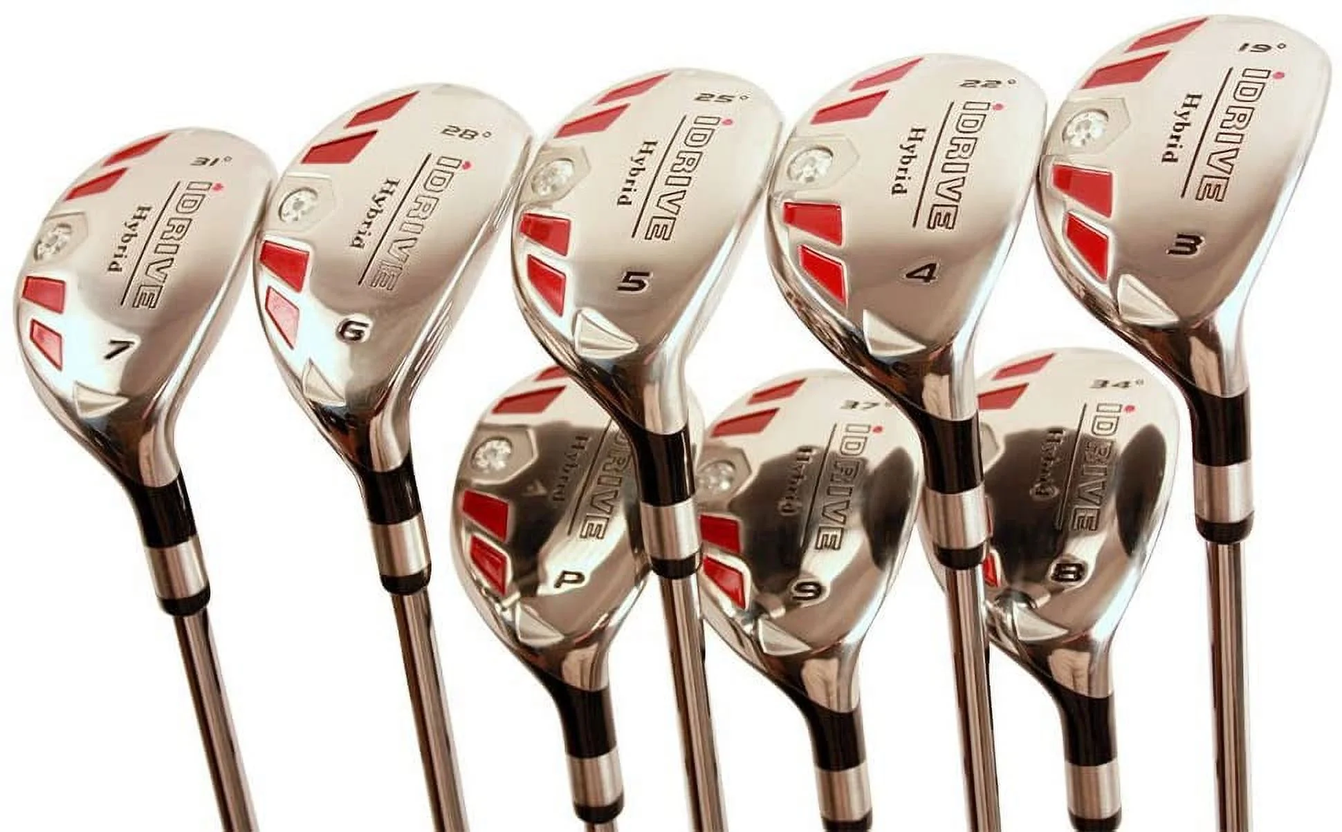 Senior Women's Golf Clubs All Ladies iDrive Hybrids Complete Set Includes: #3, 4, 5, 6, 7, 8, 9