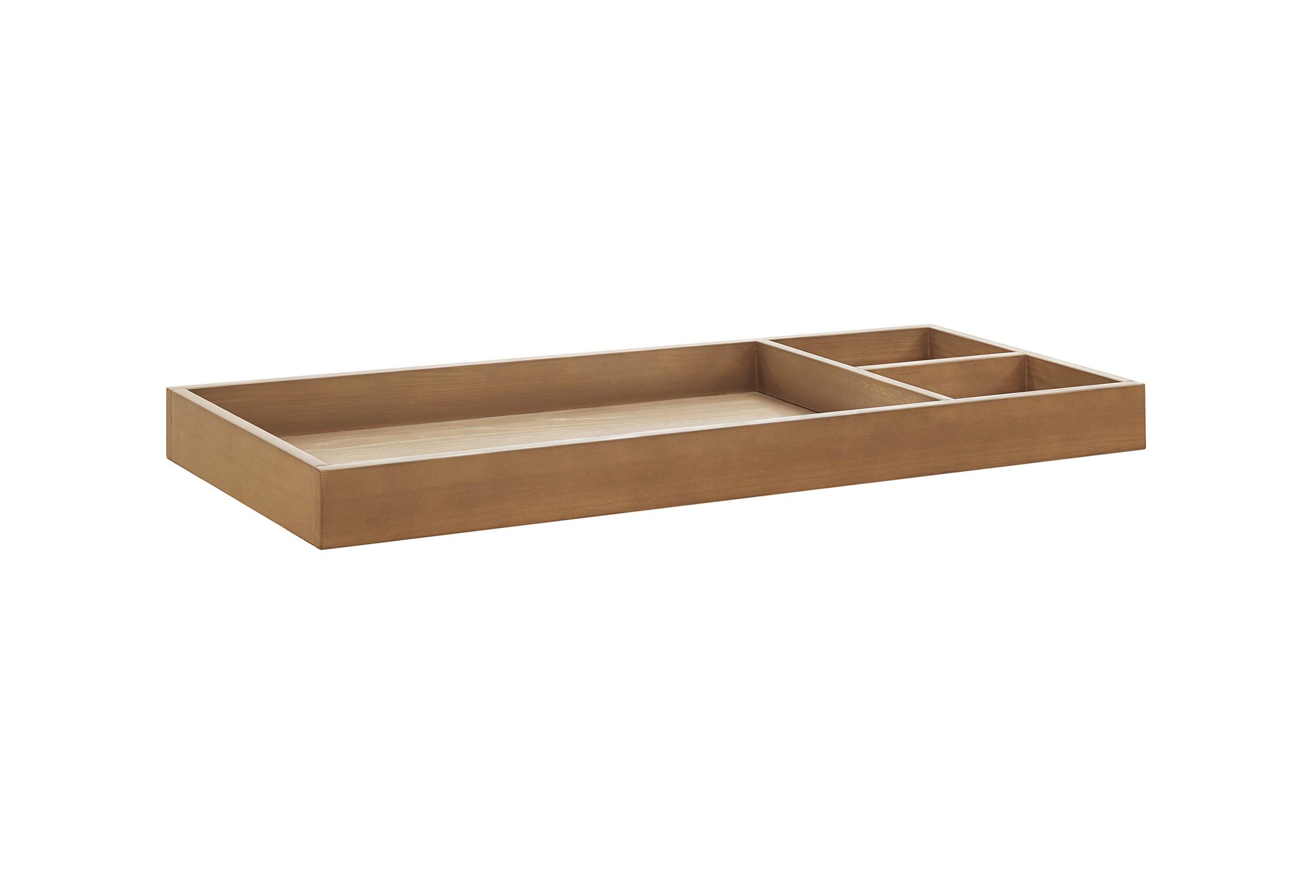 Universal Wide Removable Changing Tray Stained Ash