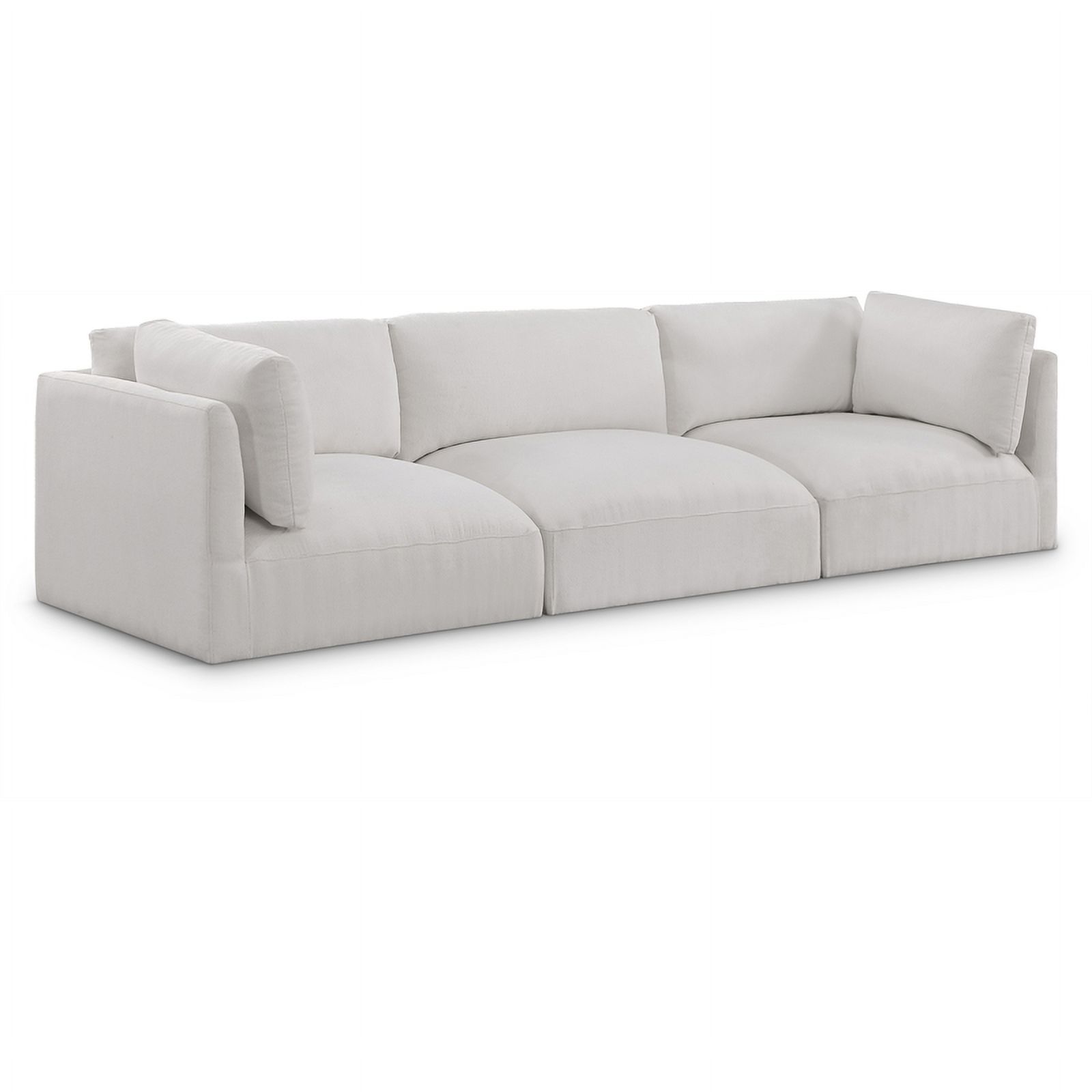 Meridian Furniture Ease Cream Fabric Modular Sofa