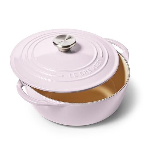 Le Creuset Enameled Cast Iron Shallow Round Oven, 2.75 Qt., Cerise