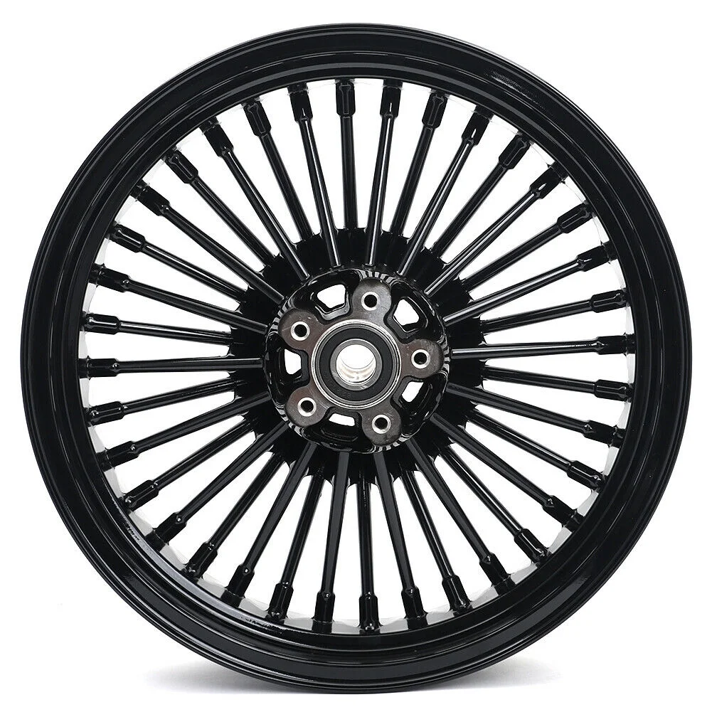 16x3.5 Fat Spoke Wheels Rims Set for Harley Softail Heritage Fatboy Deluxe Deuce FLSTC FLSTF FLSTN