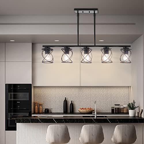 Kitchen Island Light, 4-Light Dining Room Lighting Fixtures Hanging