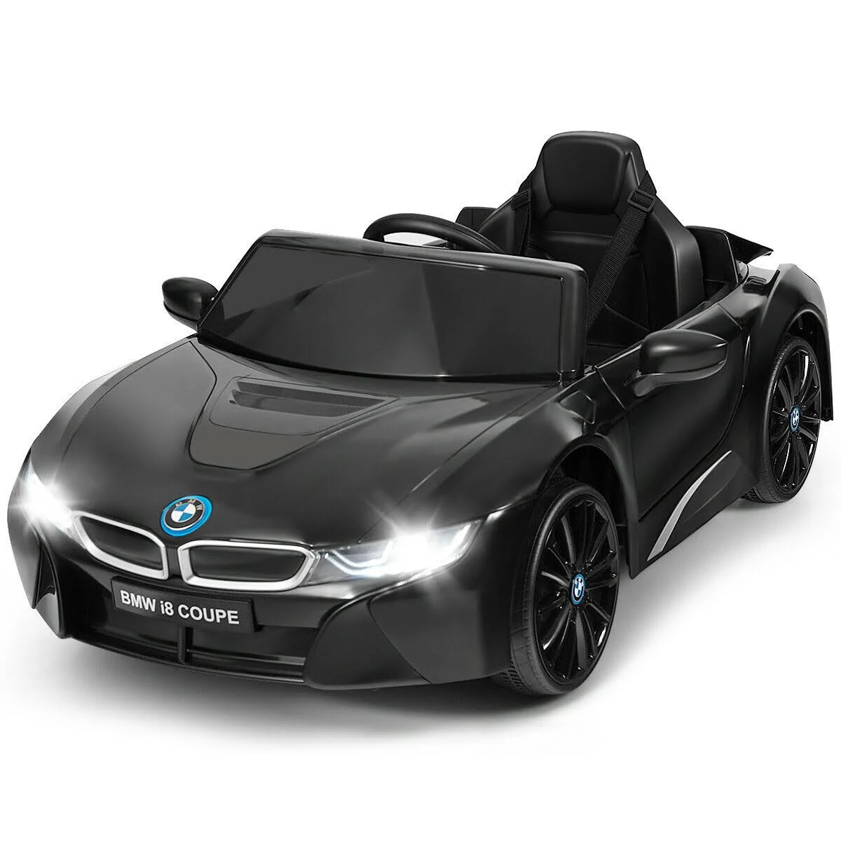 12V Licensed BMW i8 Kids Ride on Car- Black