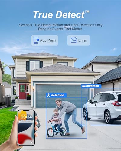 Swann 4K Master Security Camera System, 8 Bullet 8 Dome IP Cameras, 16-Ch NVR with 2TB HDD, Indoor/Outdoor PoE Wired, 24/7 Home Surveillance
