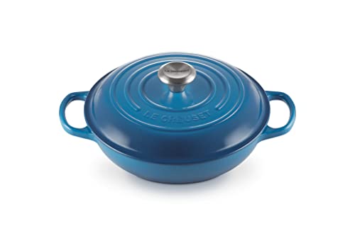 Le Creuset Enameled Cast Iron Signature Braiser, 3.5 qt., Marseille