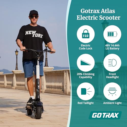 Gotrax G4 Series Electric Scooter for Adults, 500-650W Motor 10"/11" Shock Absorbing Tires, Max 25-45 Miles Long Range 20-38MPH Top Speed
