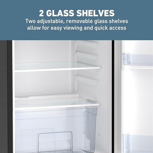 West Bend Mini Fridge with Freezer Retro-Styled for Home Office or Dorm