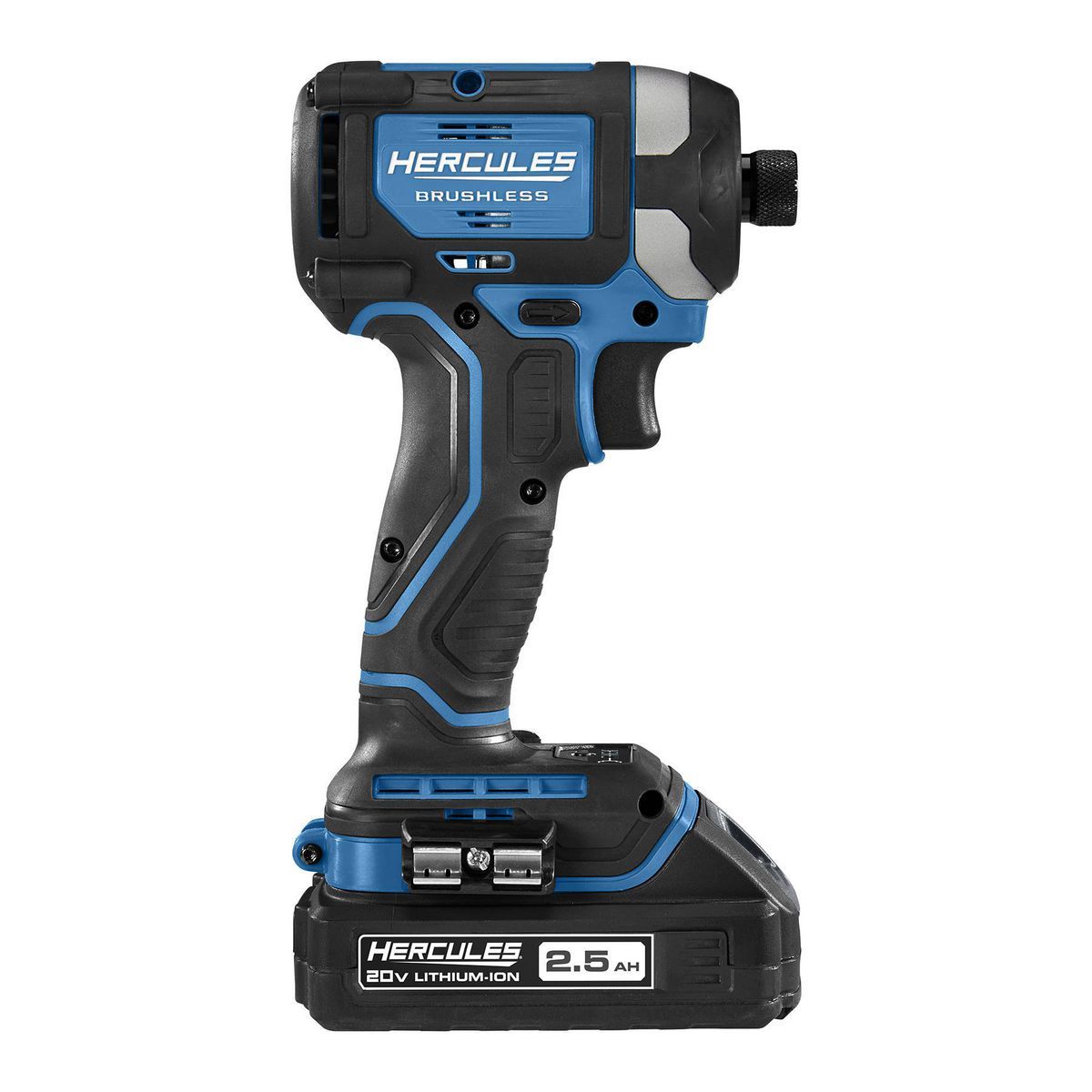 HERCULES 20V Brushless Cordless, 1/4 in. Compact, 3-Speed Impact Driver - Tool Only