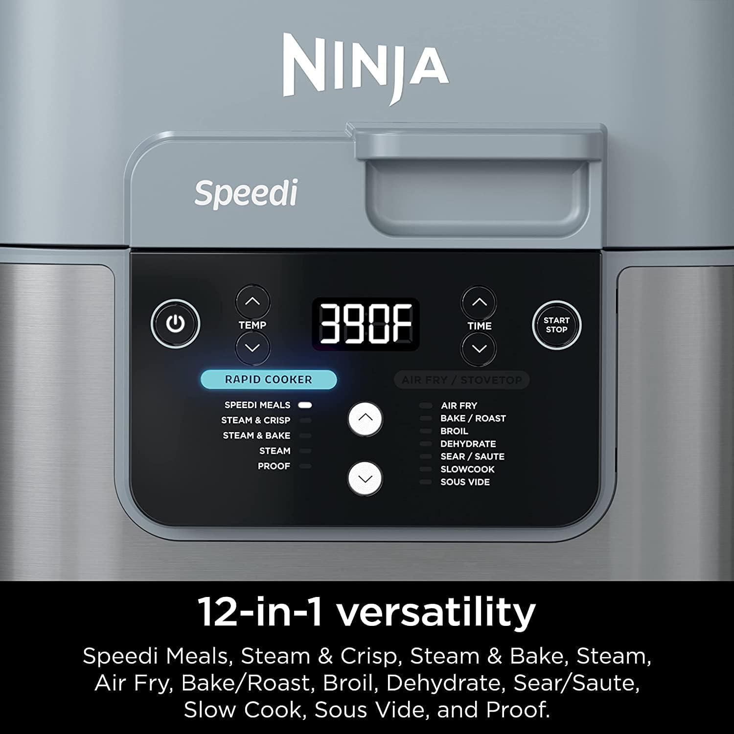 Ninja SF301 Speedi Rapid Cooker & Air Fryer, 6-Quart Capacity, 12-in-1 Functions to Steam, Bake, Roast, Sear, Sauté, Slow Cook, Sous Vide & More