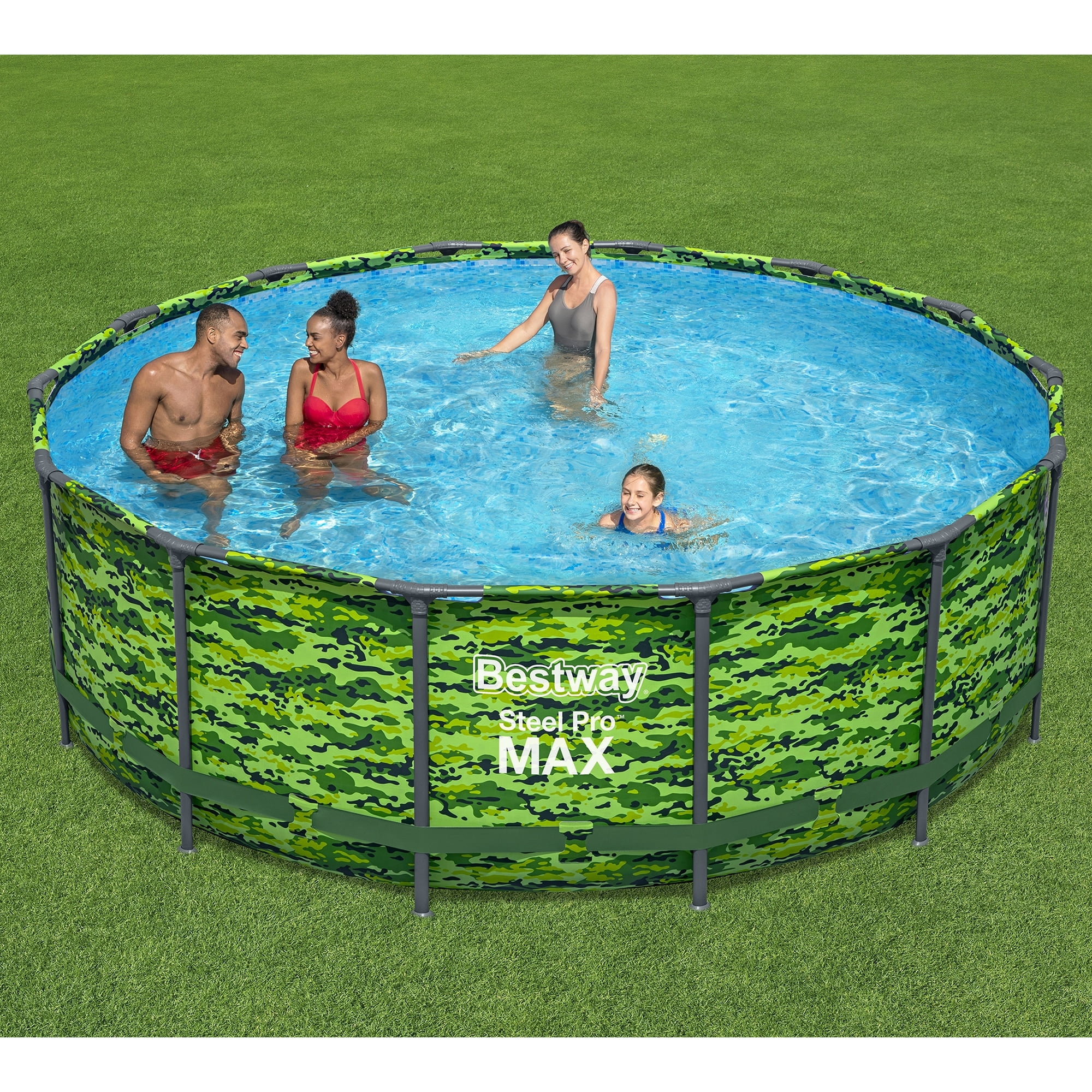 Steel Pro Max 14'x48" Camo Above Ground Pool Set