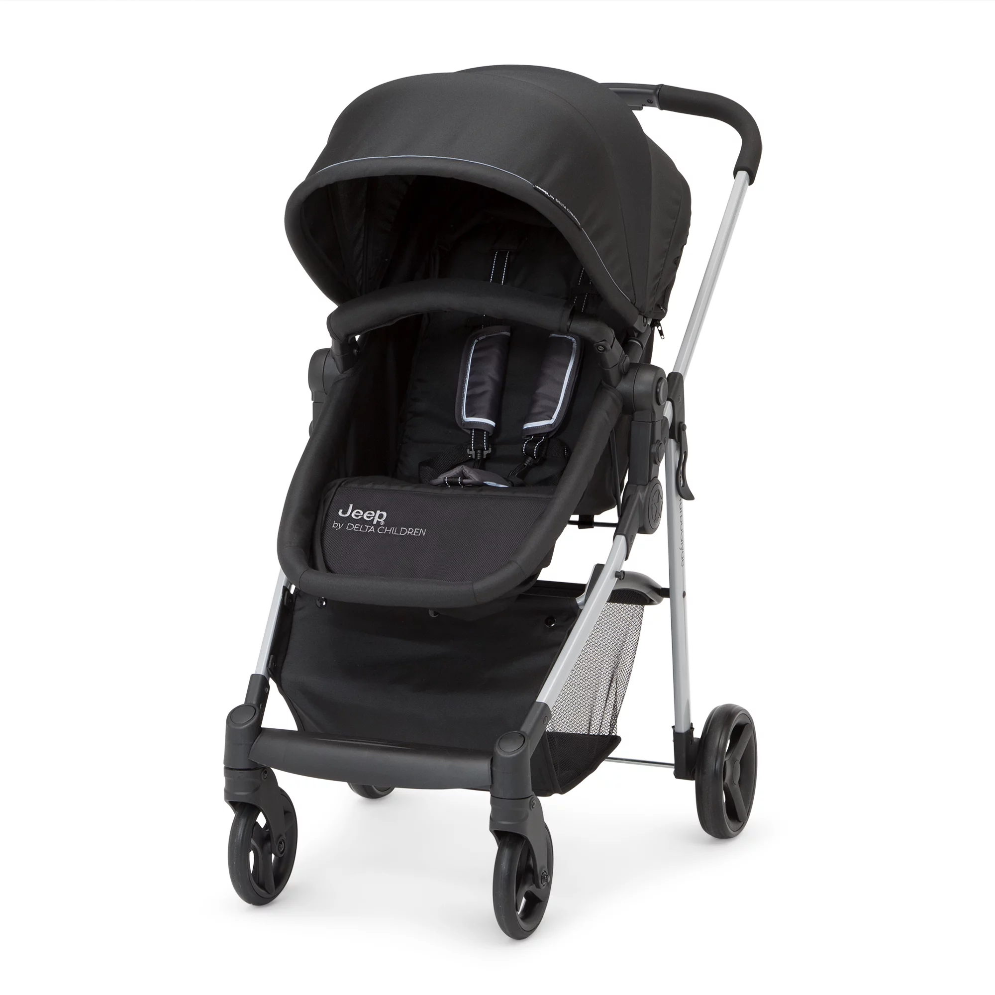 Jeep TurboGlyde 3-in-1 Stroller by Delta Children, Black