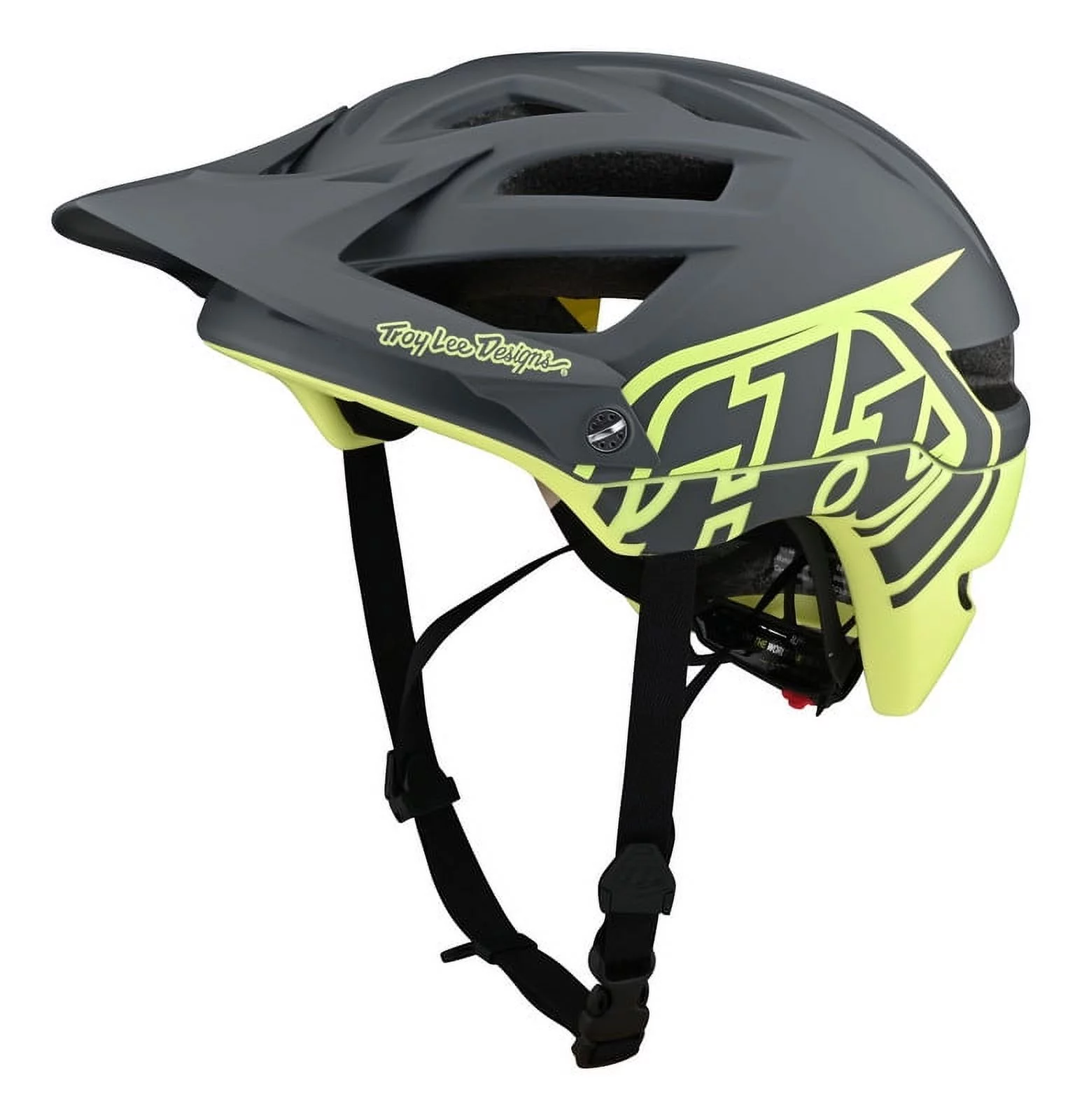 Troy Lee Designs A1 Classic MIPS MTB Mountain Bike Helmet Gray/Yellow MD/LG
