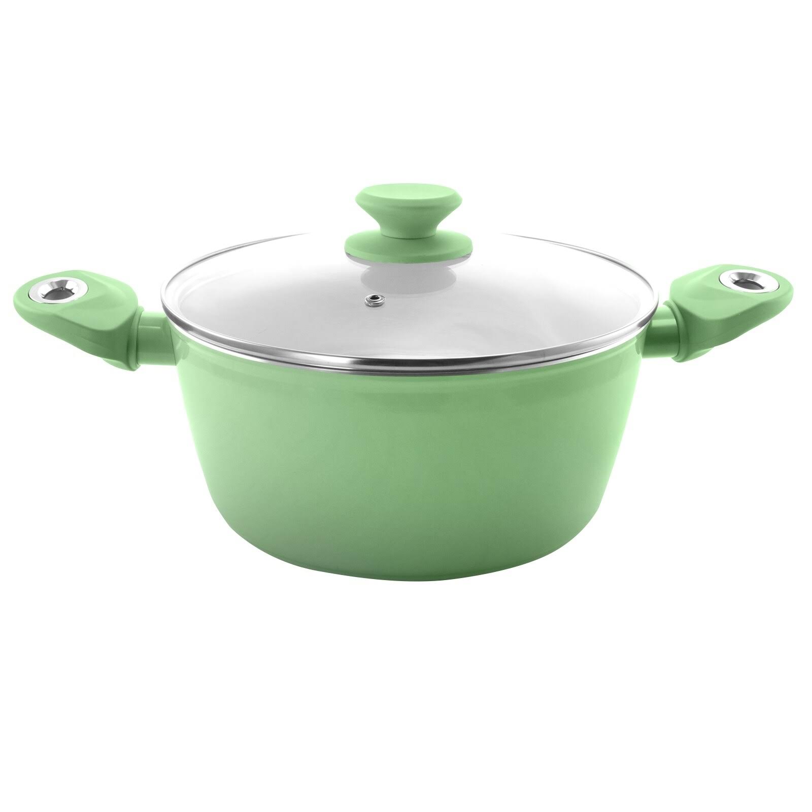 Gibson Plaza Cafe 7 Piece Cookware Set - Mint