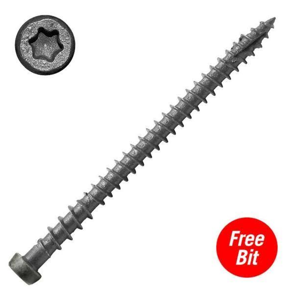Screw Products 10 x 2.75 in. C-Deck Composite Star Drive Deck Screws - Sand Ridge 1750 Count