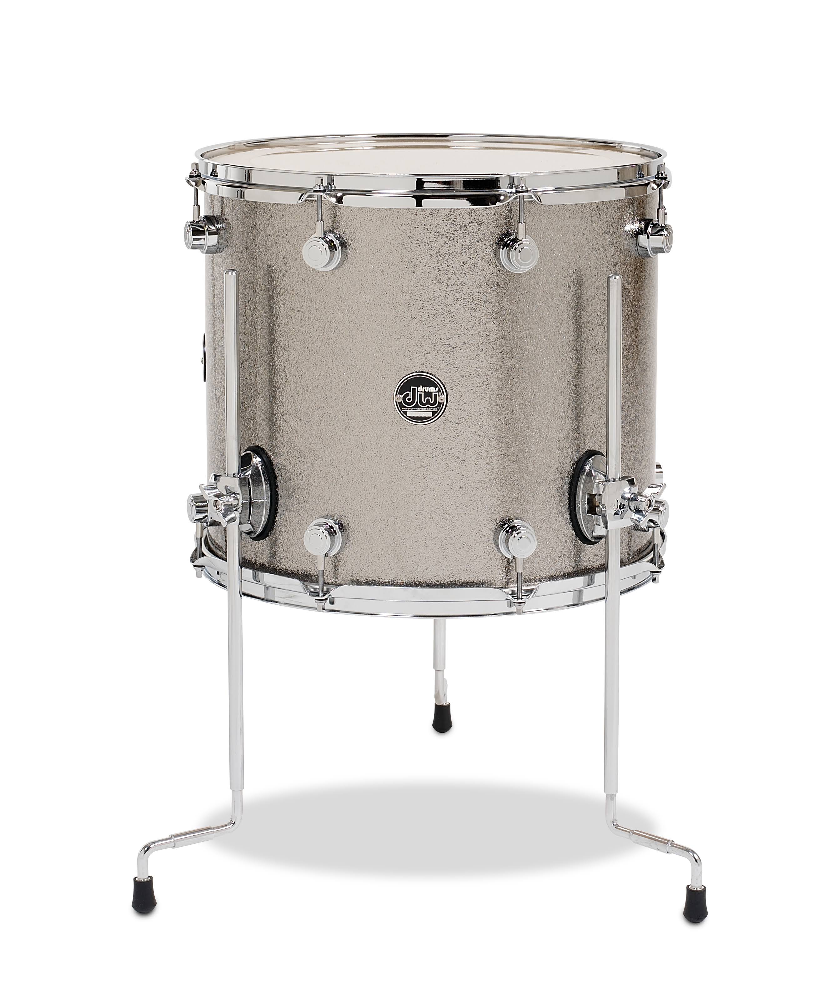 DW Performance Series Floor Tom Titanium Sparkle 16 x 14 in.