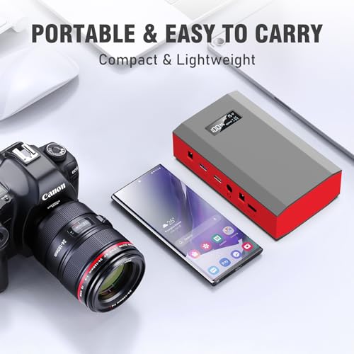 Portable Power Bank with AC Outlet 65W 110V External Battery Pack