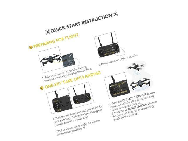 Quadcopter Drone with Camera Live Video, Eachine E58 WiFi FPV Quadcopter with...