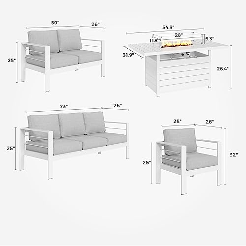 Solaste Aluminum Patio Furniture Set