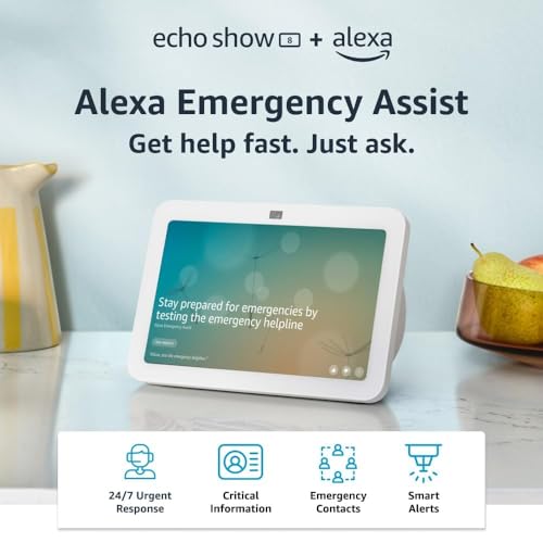 Amazon Echo Show 8 (newest model), With Spatial Audio, Smart Home Hub, and Alexa, Charcoal - Radiant Selections