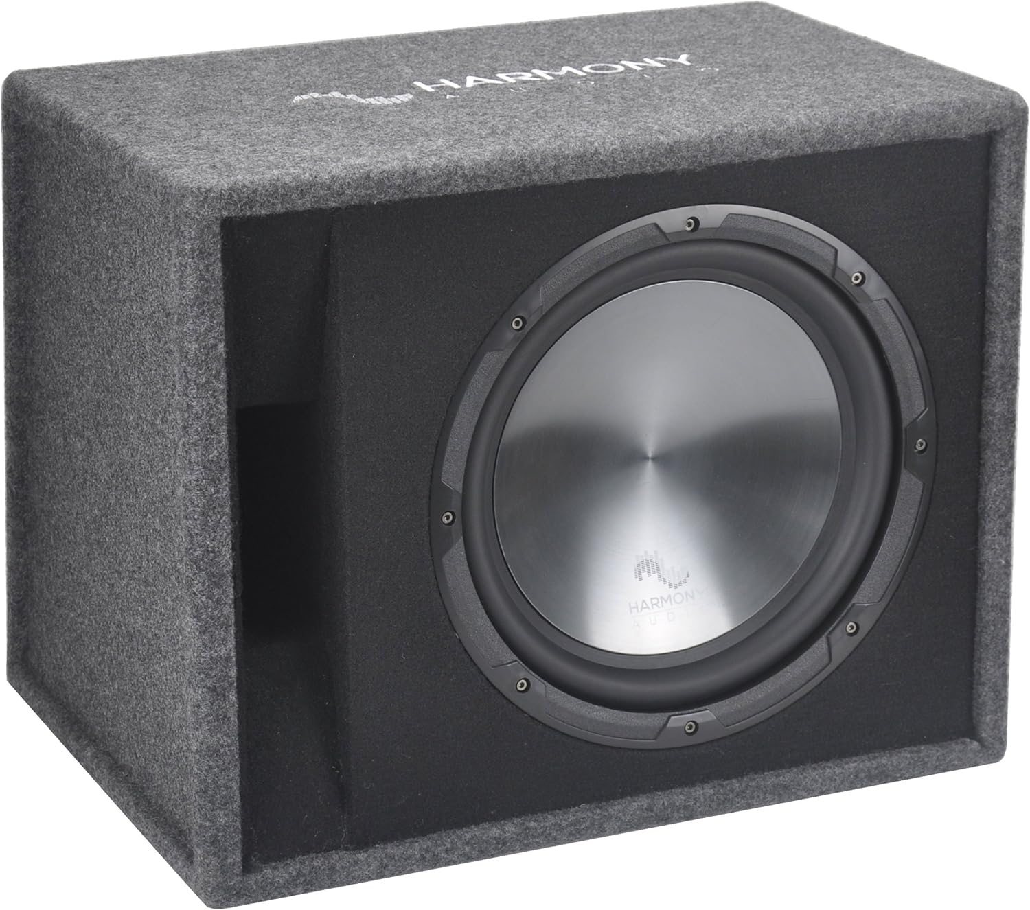 Harmony Audio HA-RD12 Car Rhythm Loaded Dual 12 Vented 1200W Sub Box Enclosure