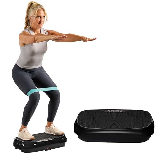 LifePro Waver Mini Vibration Plate Exercise Machine – Portable Full Body Vibration Platform for Home & Travel Workouts, Weight Loss