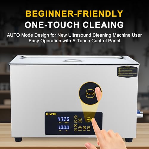 3L Ultrasonic Cleaner, One-Touch Cleaning, Heating, Dual-Frequency, Sweep Frequency, Touch Ultrasonic Cleaning Machine for Labs,Carburetor,Jewelry