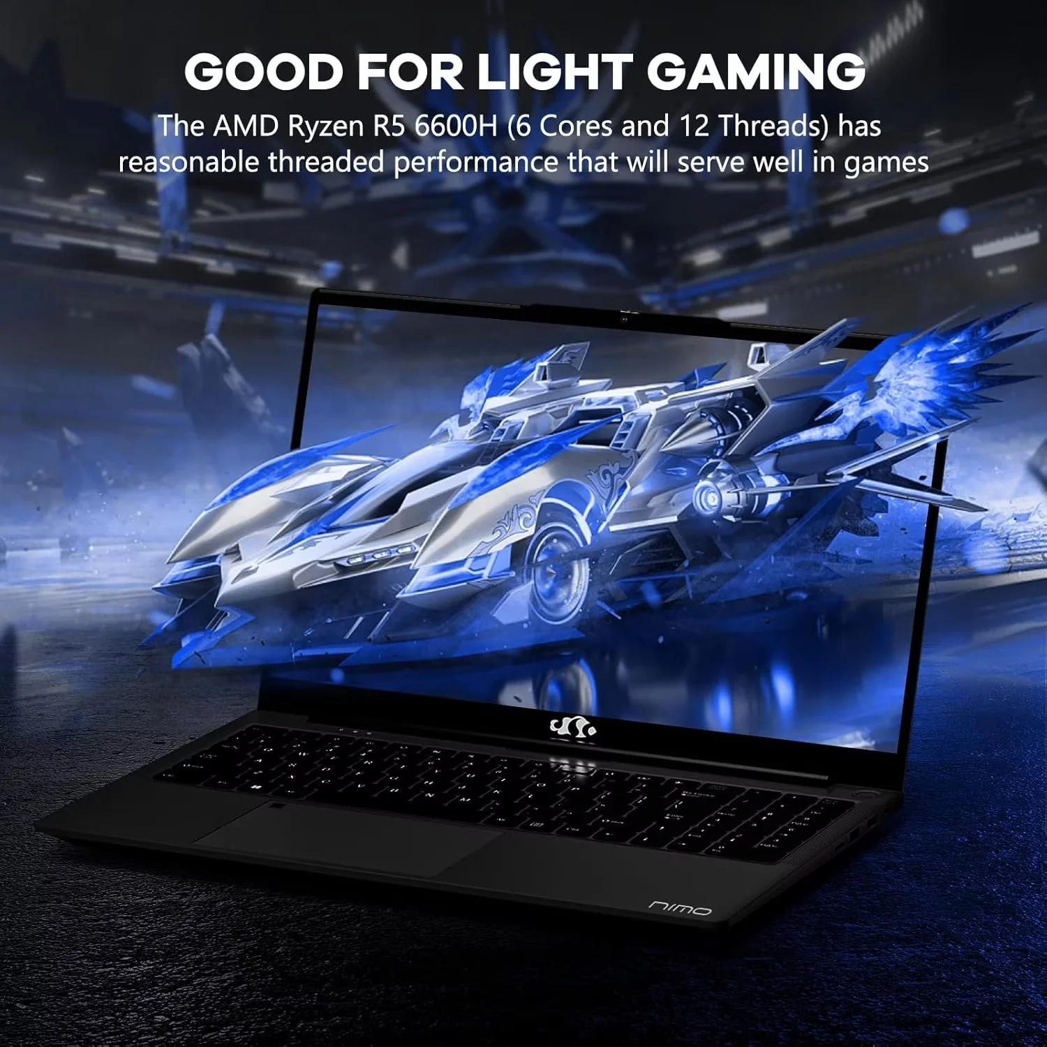 15.6" Gaming Laptop,IPS FHD Laptop AMD Ryzen 5 6600H 6-Cores 660M GPU 32GB DDR5 RAM 1TB SSD(Beat i7-1165G7