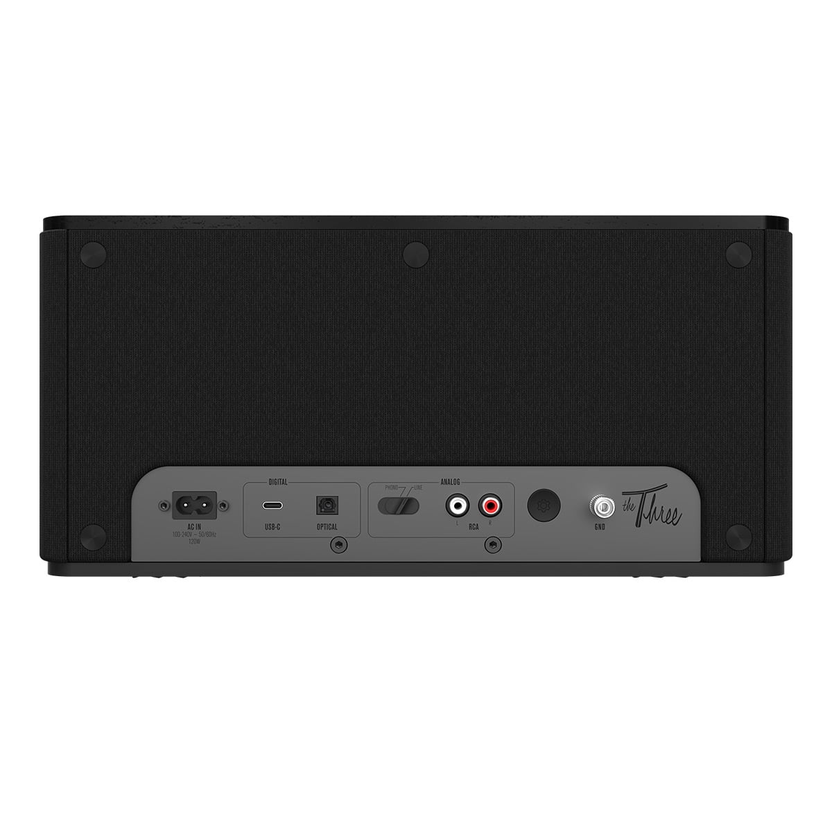 Klipsch The Three Plus Premium Bluetooth Speaker with Phono and Optical Inputs (Matte Black) - Curated Treasures Market