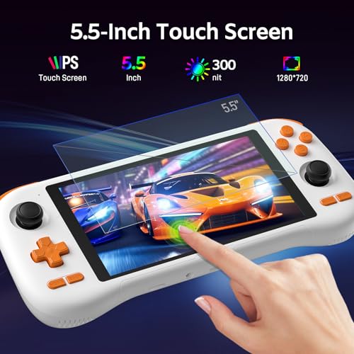 kinhank K56 Retro Handheld Game Console, Support 7000+ Games, Equipped with 64G TF Card, Android 14.0 System, Portable Retro Video Game Console