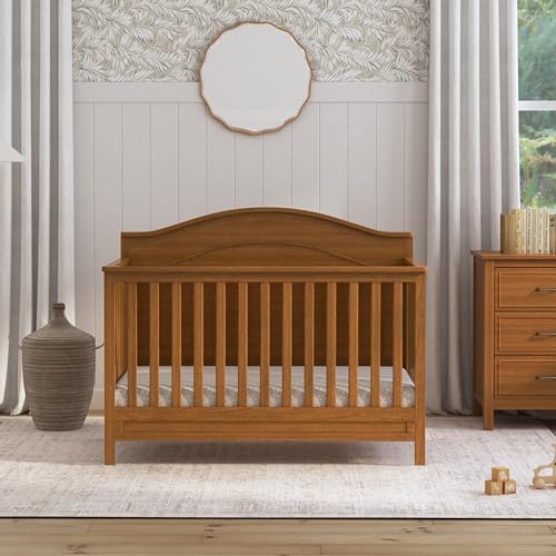 DaVinci Charlie 4-in-1 Convertible Crib in Grey, Greenguard Gold Certified