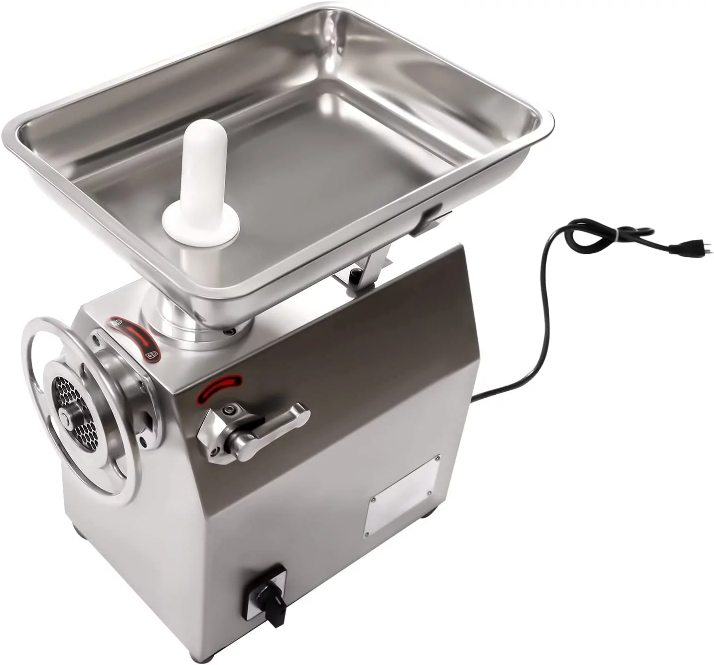 Miumaeov 110V Commercial Electric Meat Grinder Stainless Steel 1100W Counter Top 550lbs/h