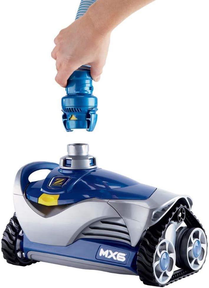 Jandy Zodiac Mx6 Automatic Suction Side Pool Cleaner Vacuum with Zodiac Cyclonic Leaf Canister