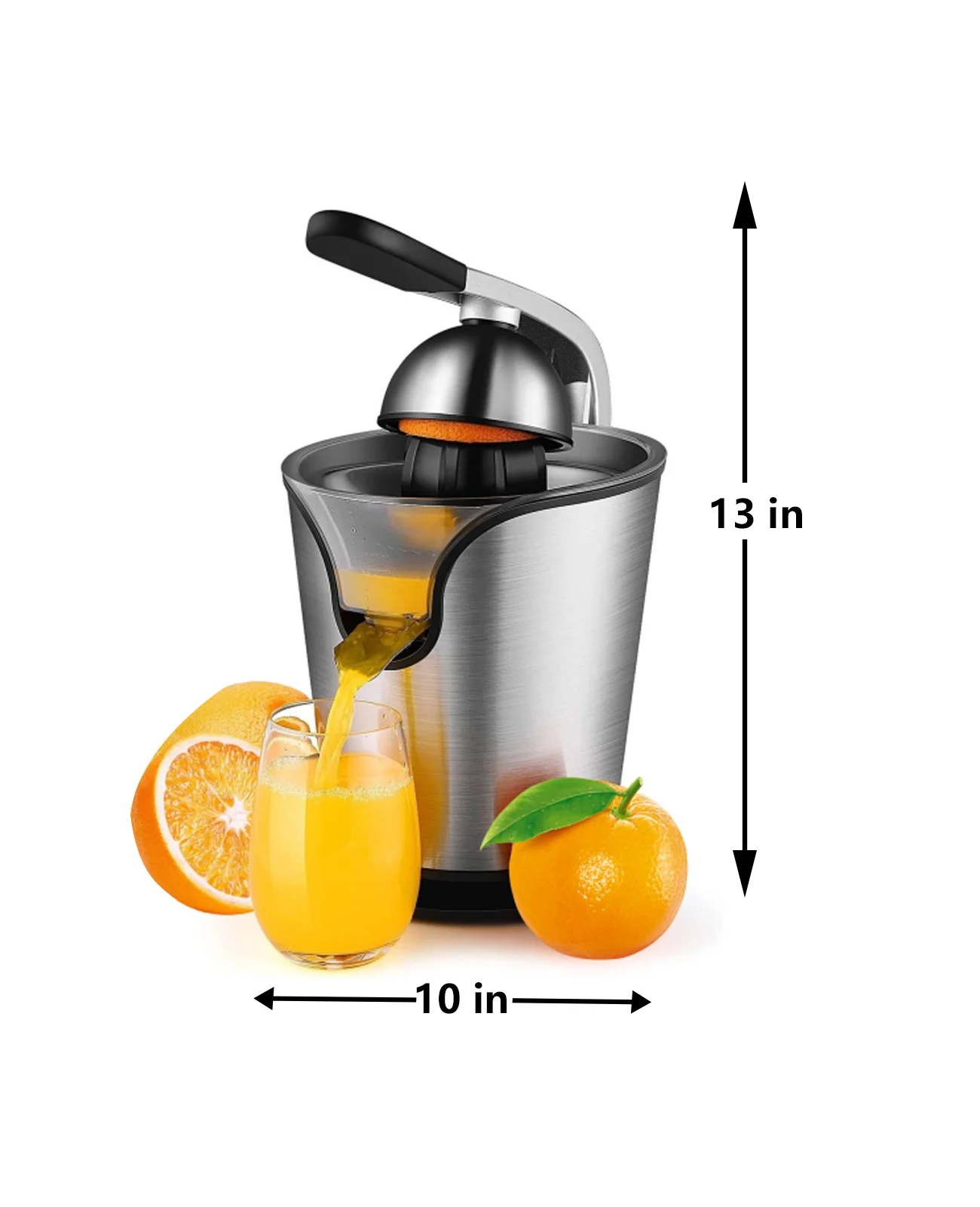 Press Type Electric Citrus Juicer - Citrus Squeezer for Oranges Lemons