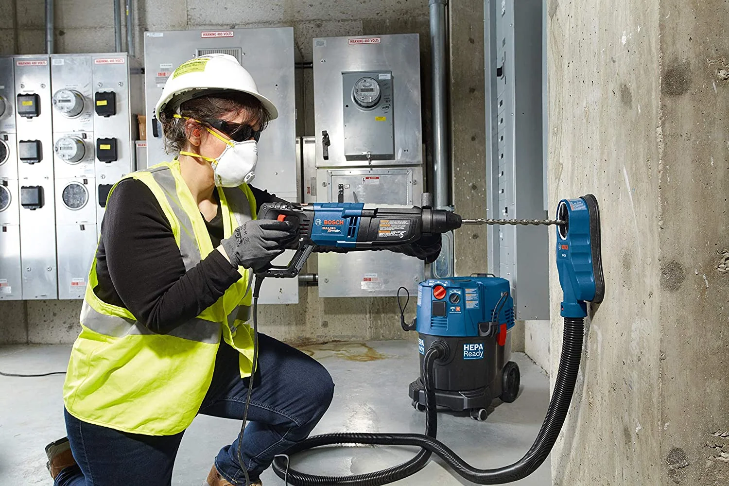 Bosch GBH2-28L SDS Plus Bulldog Xtreme Max 8.5 Amp 1-1/8 Inch Rotary Hammer