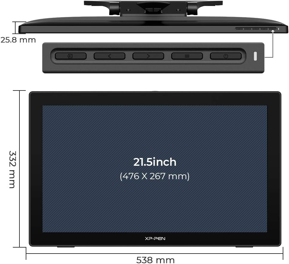 Drawing Tablet with Screen XP-PEN Artist22 Second Generation Digital Drawing Display 21.5 Inch Graphics Tablet with Screen for Art Creation and