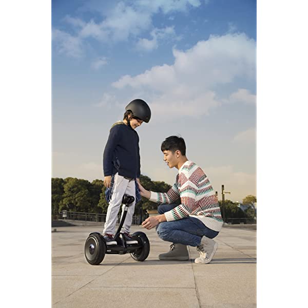 Segway Ninebot S and S-Max Smart Self-Balancing Electric Scooter with LED Light, Powerful and Portable, Compatible with Gokart kit Ninebot S, Black